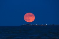 Full Moon Dun Laoghaire Lighthouse preview image